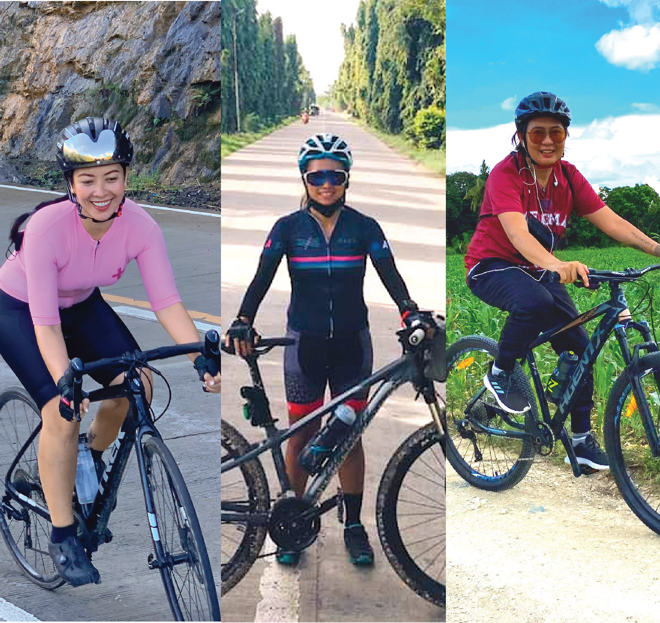 Professional Male Cyclist Riding A Bike Cyclist In A Sports Outfit  Practicing On A Road Bike Stock Photo, Outdoors Outfit